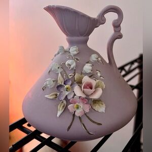 Elegant Floral Lavender Vase